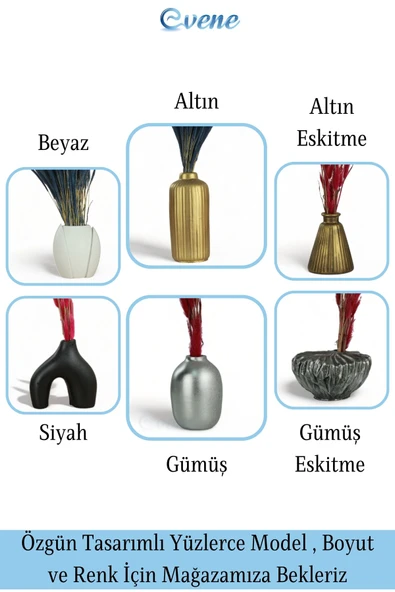 Vazo Küçük Vazo Masa Üstü Vazo Ev Dekorasyon Vazo Model 22 - Resim 5