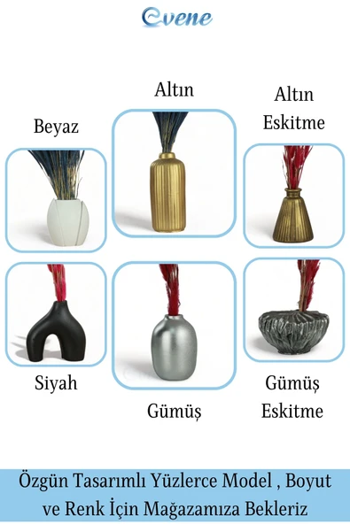 Vazo Küçük Vazo Masa Üstü Vazo Ev Dekorasyon Vazo Model 16 - Resim 5