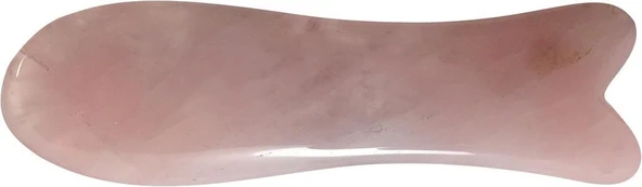 Gül Kuvars Gua Sha Yüz Vücut Masaj Aleti Doğal Taş Çakra