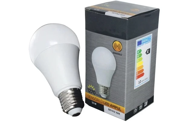 Zuidid ZT-5259 - 12 Watt E27 Duylu Hareket Sensörlü LED Ampul Beyaz Işık - 2