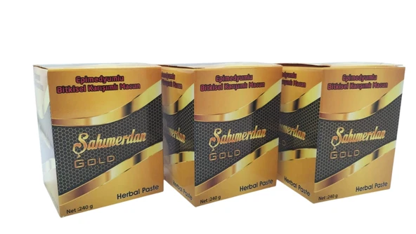 ŞAHIMERDAN MACUN 3 ADET 240 GR BALLI BİTKİSEL MACUN