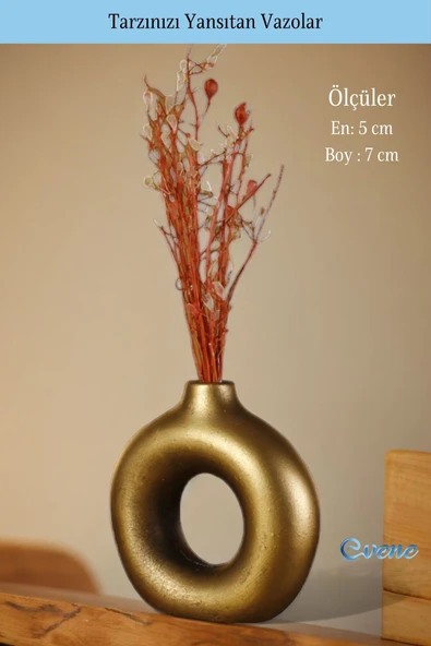 Vazo Küçük Vazo Masa Üstü Vazo Ev Dekorasyon Vazo Model 23 - Resim 12