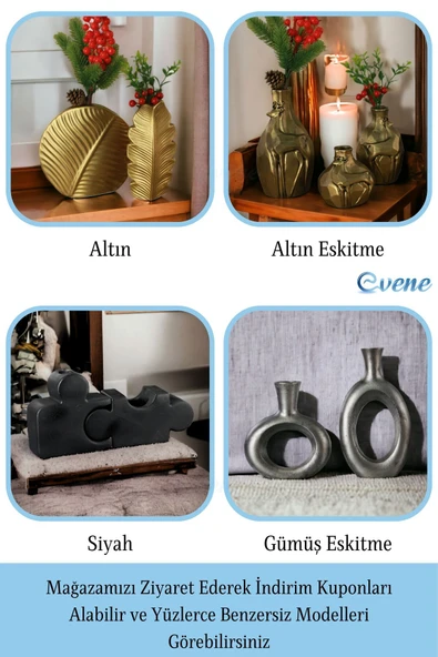 Vazo Küçük Vazo Masa Üstü Vazo Ev Dekorasyon Vazo Model 40 - Resim 8