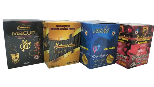 ŞAHIMERDAN MACUN 4 ADET 240 GR BALLI BİTKİSEL MACUN