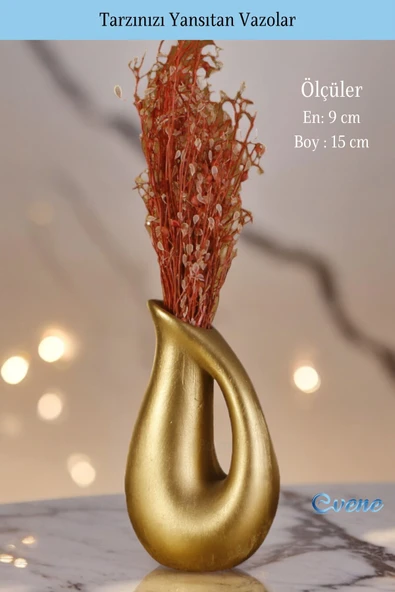 Vazo Küçük Vazo Masa Üstü Vazo Ev Dekorasyon Vazo Model 35 - Resim 2