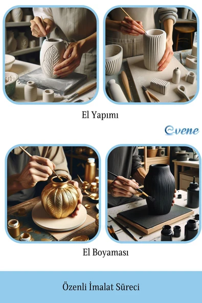 Vazo Küçük Vazo Masa Üstü Vazo Ev Dekorasyon Vazo Model 35 - Resim 6