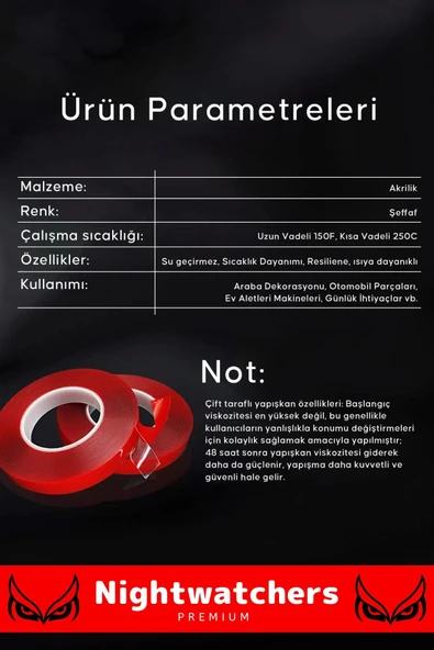 Deluxe Ekstra Güçlü Çok Amaçlı Çift Taraflı Tamir Cam Mekan Montaj 2mt Silikon Şeffaf Bant 5 Adet - Resim 3