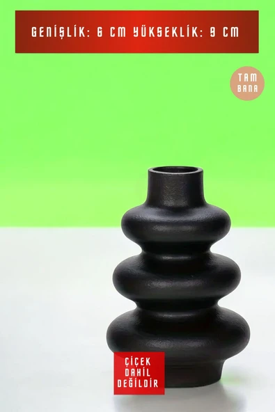 Dekoratif Vazo Obje Ev Dekorasyon Masa Üstü Dekor Vazo Model 5 - Resim 3