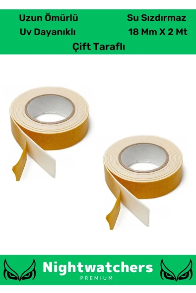 Extra Güçlü Uzun Ömürlü Kuvvetli Yapışkan Kolay Uygulanır İz Bırakmaz Çift Taraflı Köpük Bant 3 Adet - 2