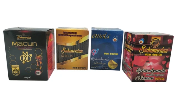 ŞAHIMERDAN MACUN 4 ADET 240 GR BALLI BİTKİSEL MACUN - 3