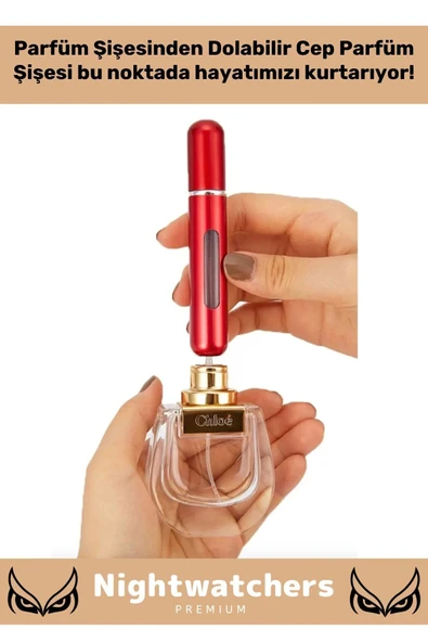 Özel Seri Parfüm Şişesinden Doldurulabilir Taşınabilir Çanta İçi Mini Cep Parfüm Şişesi 5 Ml - 4