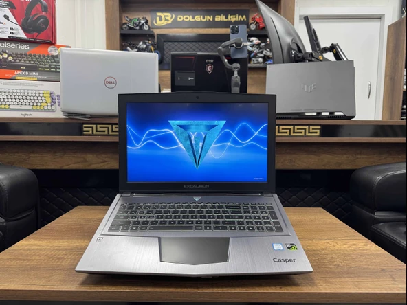 Casper Excalibur G750.7700-B510A Intel Core i7-7700HQ 32GB RAM 256GB + 1TB SSD W10  GTX 1070 15.6” UHD (4K) (İKİNCİ EL)