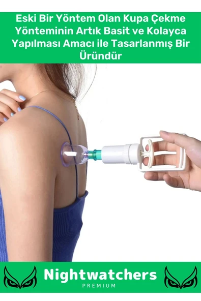 Özel Üretim Canlandırıcı Selülit Çatlak Giderici Vakumlu Masaj Aleti 36'lı Kupa Çekme Hacamat Seti - 2