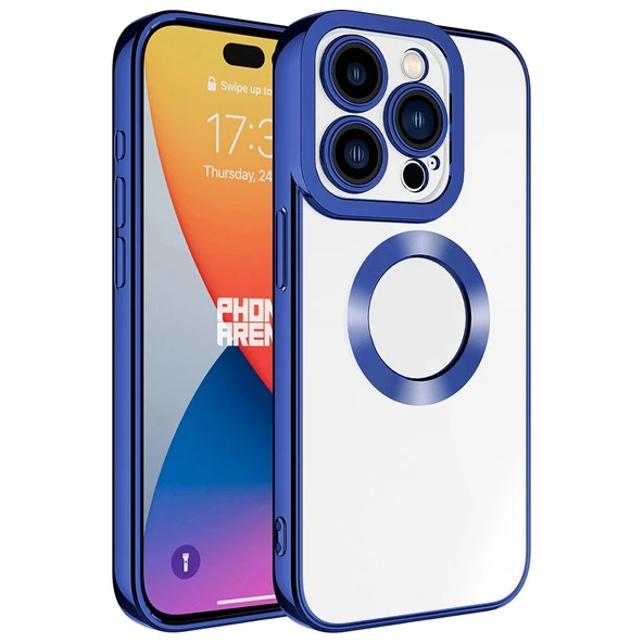 iPhone 15 Pro Kılıf Kamera Korumalı Logo Gösteren Omega Kapak ürün görseli