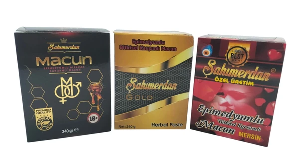 ŞAHIMERDAN MACUN 3 ADET 240 GR BALLI BİTKİSEL MACUN - 2