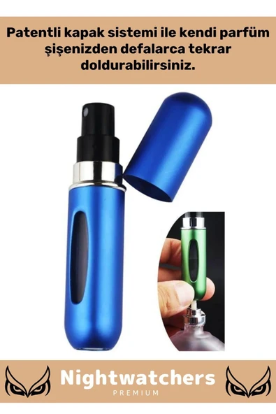 Özel Seri Parfüm Şişesinden Doldurulabilir Taşınabilir Çanta İçi Mini Cep Parfüm Şişesi 5 Ml - 2