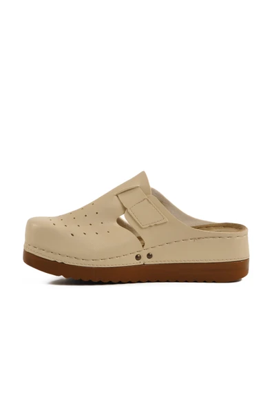 Aspor Bej Anatomik Unisex Sabo Terlik - 2