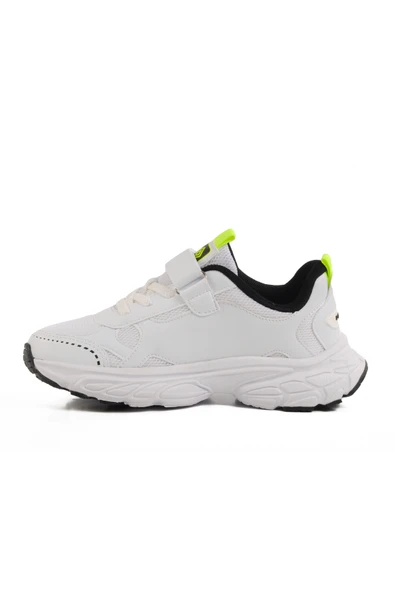 Pepino Beyaz-Siyah-F.Sarı Tekstil Erkek Çocuk Spor Ayakkabı - 2