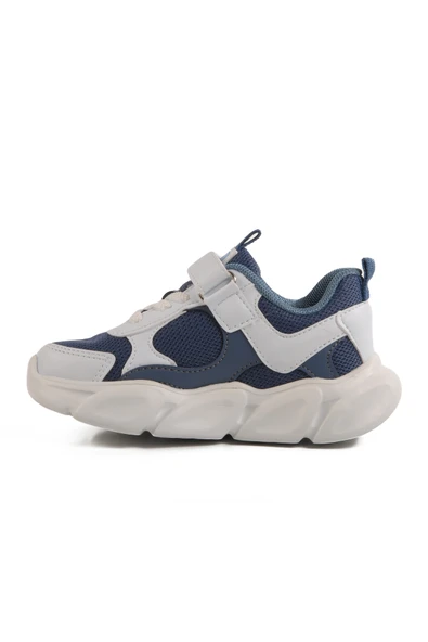 Pepino İndigo Cırtlı Işıklı Hafif Unisex Çocuk Spor Ayakkabı - 2