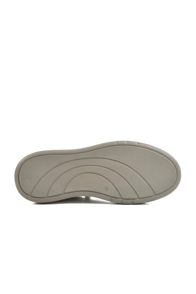 Aspor Beyaz Lastik Bağcıklı Hakiki Deri Erkek Casual Ayakkabı - Resim 5