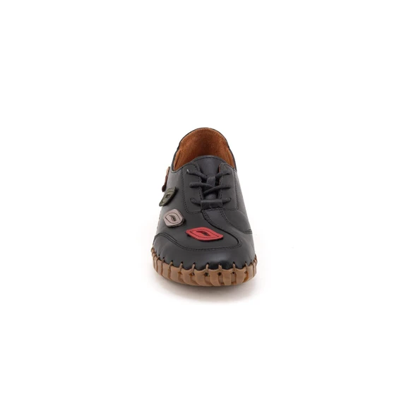 Venüs 2010727 Kadın Hakiki Deri Bağcıklı Comfort Günlük Ayakkabı - 6