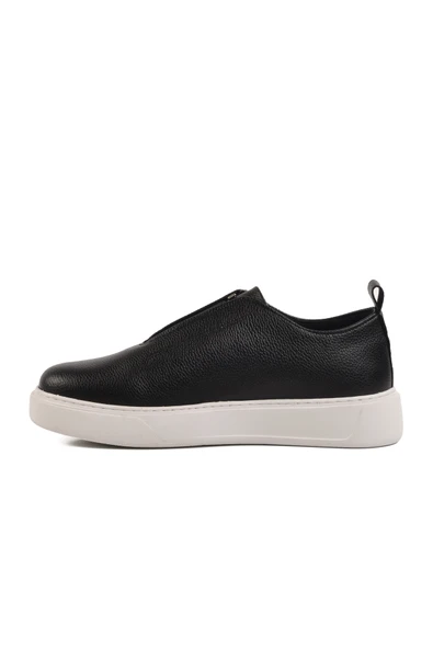 Aspor Siyah Slip-On Erkek Casual Ayakkabı - Resim 2