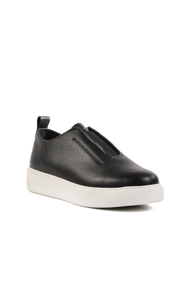 Aspor Siyah Slip-On Erkek Casual Ayakkabı - Resim 3