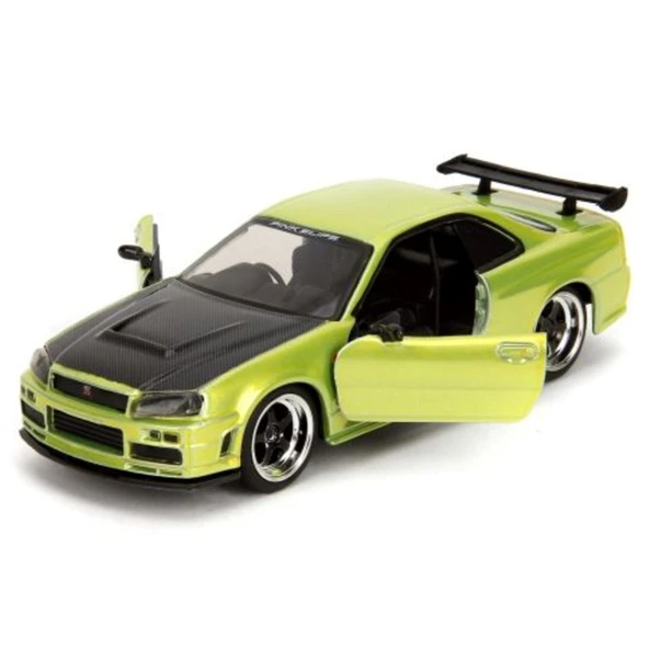 Jada 1:32 Pink Slips 2002 Nissan Skyline GT-R (R34) - 2