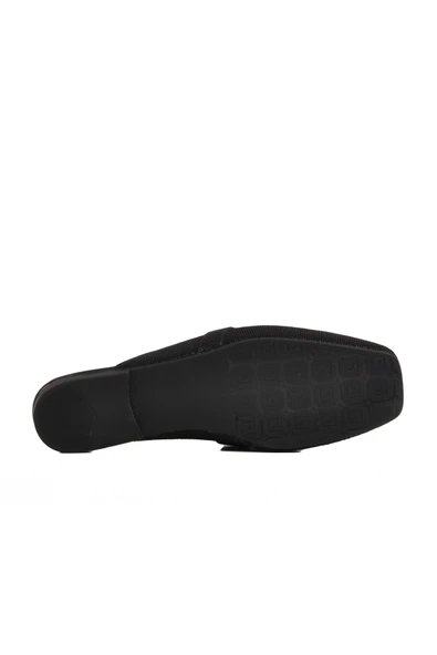 Aspor Siyah Triko Hafif İnce Taban Önü Kapalı Kadın Terlik - 5