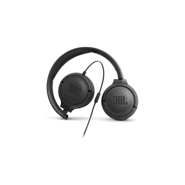 JBL T500 Mikrofonlu Kablolu Kulaküstü Siyah Kulaklık - 5