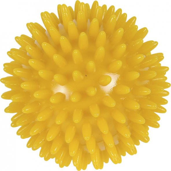 MVS EL EGZERSİZ MASAJ VE DUYU TOPU , YUMUŞAK DİKENLİ TOP SARI RENK  8 CM - 3