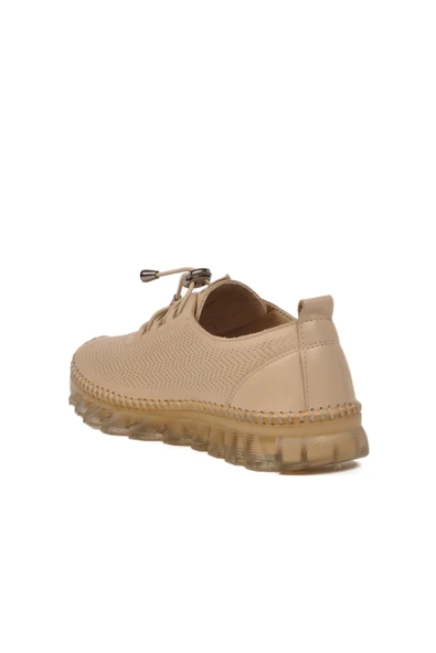Aspor Bej Hakiki Deri Kadın Günlük Ayakkabı - Resim 4