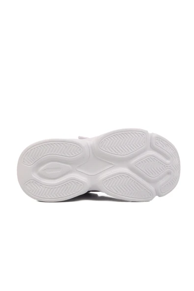 Aspor Beyaz Lila Cırtlı Fileli Hafif Kız Çocuk Spor Ayakkabı - Resim 5