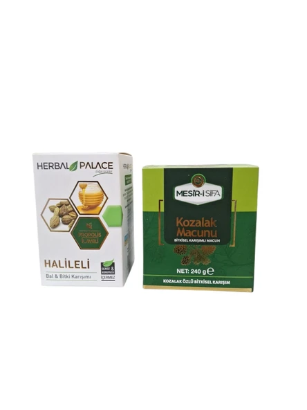 HALİLELİ MACUN 230 GR & ÇAM KOZALAĞI MACUNU 240 GR İKİLİ MACUN SETİ
