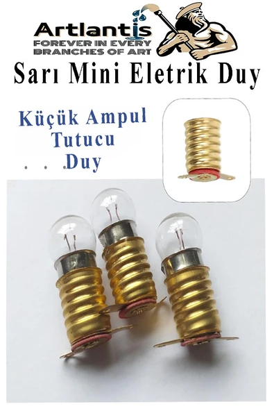 Seri ve Paralel Basit Elektrik Devresi 1 Paket Deney Seti Sarı Mini Duy 4 Adet Mini Ampul 4 Adet Anahtar İş Eğitimi Seti - 7