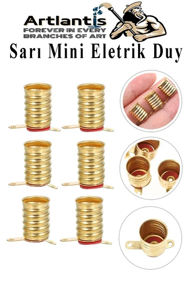 Seri ve Paralel Basit Elektrik Devresi 1 Paket Deney Seti Sarı Mini Duy 4 Adet Mini Ampul 4 Adet Anahtar İş Eğitimi Seti - 5