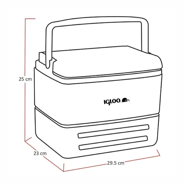 Buzluk - Igloo - EliteCore - 8.2 lt - Kırmızı - 300724 - 2