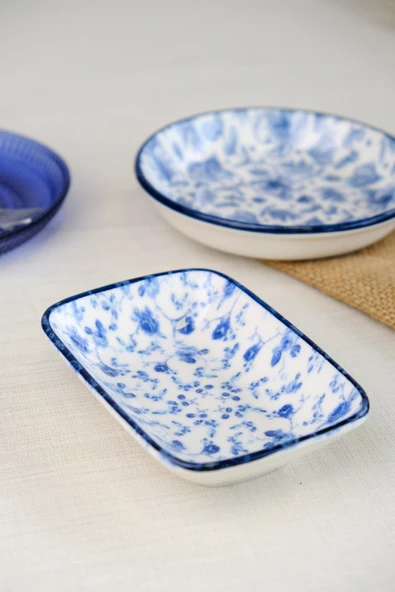 Tabak Evi Blue Heaven Kayık Tabak Tekli 14x10x2cm - 2