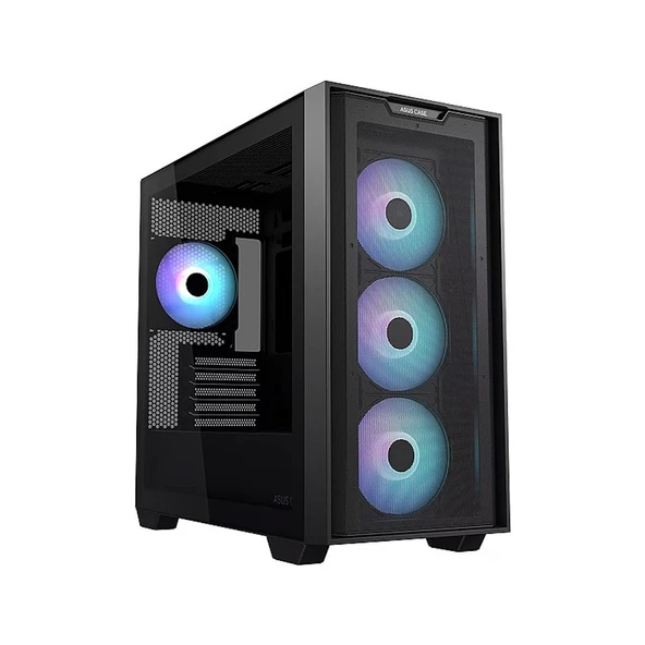 Asus A21 Plus Argb Temperli Cam USB 3.2 Matx Mesh Siyah Mid Tower Gaming Kasa - 2