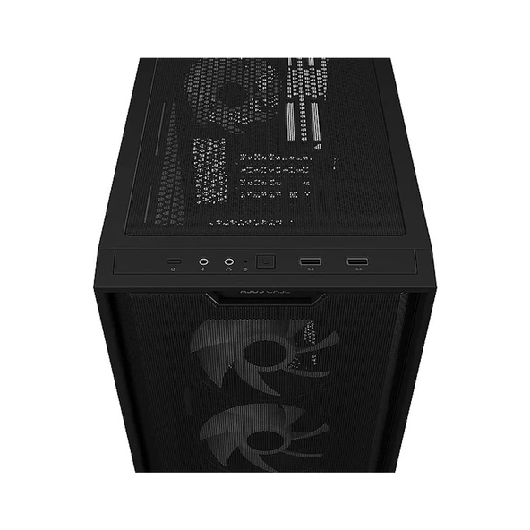 Asus A21 Plus Argb Temperli Cam USB 3.2 Matx Mesh Siyah Mid Tower Gaming Kasa - 5