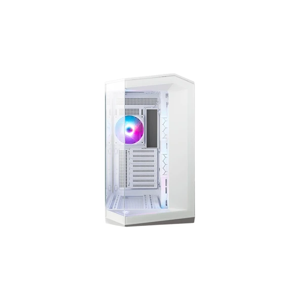 MAG Pano M100R Pz Whıte Temperli Cam 3X120MM 1X120MM Argb Fan Matx Beyaz Panoramik Gaming Bilgisayar Kasası - 2