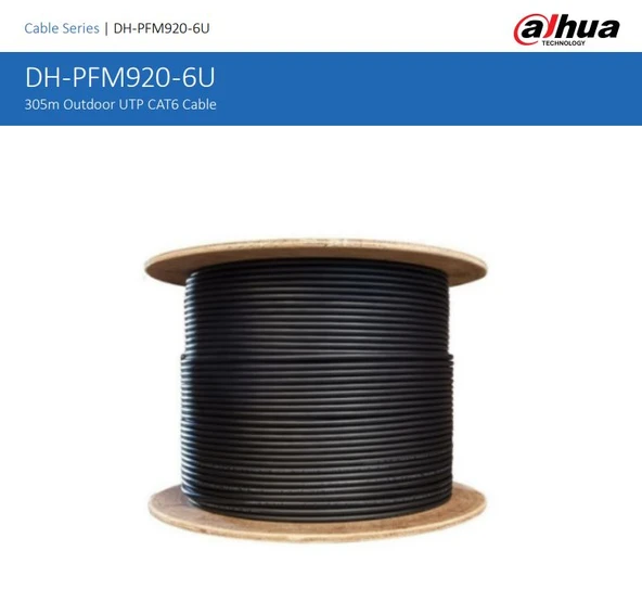 DAHUA DH-PFM920-6UN UTP DIS ORTAM CAT6 BAKIR KABLO
