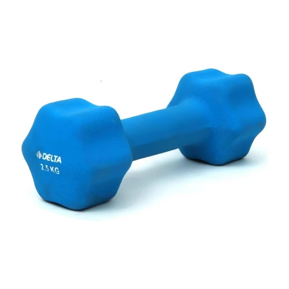 Delta 2,5 Kg x 1 Adet Deluxe Neopren Kaplı Mavi Demir Dambıl