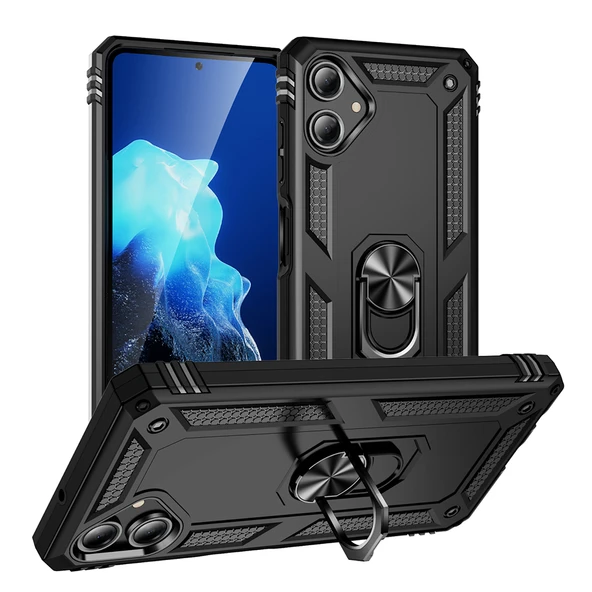 Samsung Galaxy A06 Kılıf Vega Tank Sert Yüzüklü Standlı Zırh Koruma Kapak