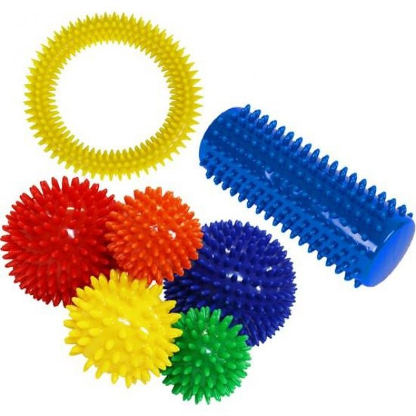 MSD EL EGZERSİZ YUMUŞAK MASAJ VE DUYU TOPU 7 Lİ SET - 4