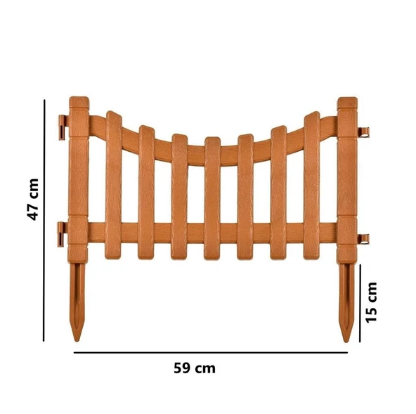 Omnipazar IRK-SB105 Sarmaşık Plastik Bahçe Dekorasyon Çiti 4'lü Set - 6