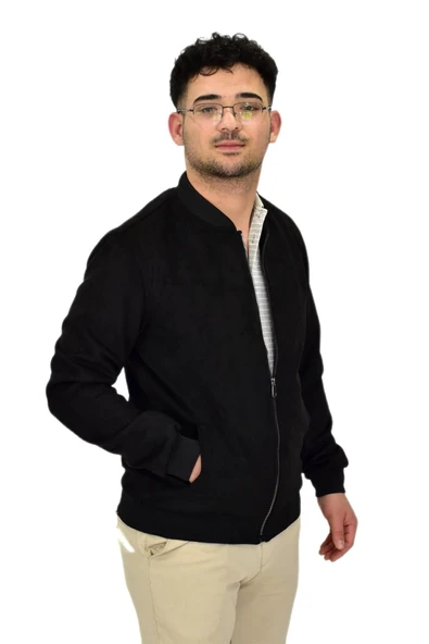 Erkek Mevsimlik Süet Spor Mont 8056 BGL-ST04372 - 3