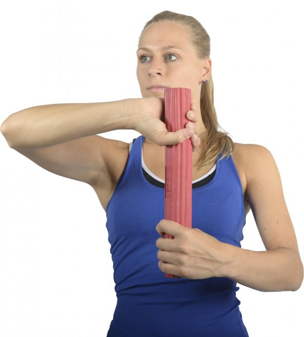 MVS FLEXBAR , EL , PARMAK , BİLEK VE KOL GÜÇLENDİRME BARI , 
BİLEK EGZERSİZİ KIRMIZI RENK (ORTA) - 2