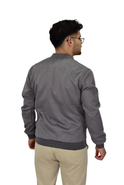 Erkek Mevsimlik Süet Spor Mont 8056 BGL-ST04372 - 7