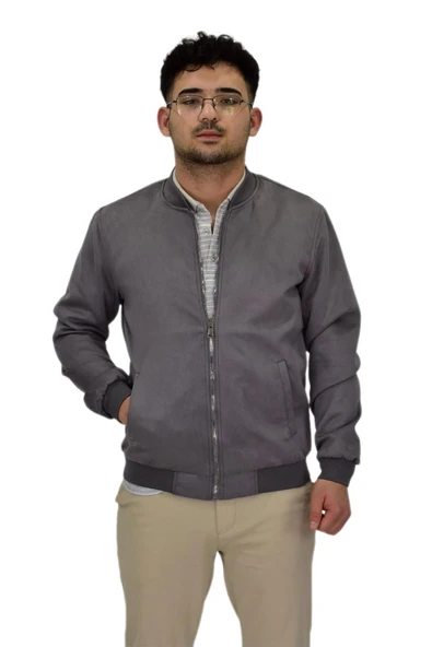 Erkek Mevsimlik Süet Spor Mont 8056 BGL-ST04372 - 1